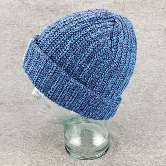 ✅Love Your Melon Blue Cable Knit Beanie Winter Hat 100% Cotton OSFM One Size Fit - Picture 3 of 7